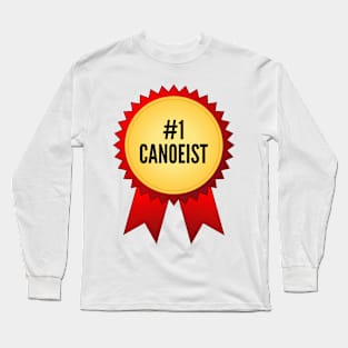 Number 1 Canoeist Gold Medal Long Sleeve T-Shirt